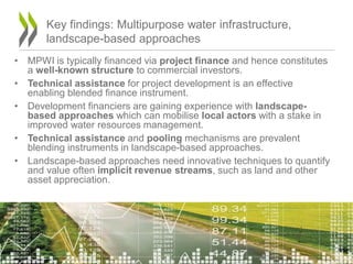 • MPWI is typically financed via project finance and hence constitutes
a well-known structure to commercial investors.
• T...