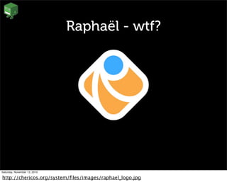 Raphaël - wtf?
Saturday, November 13, 2010
http://chericos.org/system/ﬁles/images/raphael_logo.jpg
 