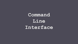 Making CLIs with Node.js