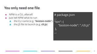 Making CLIs with Node.js