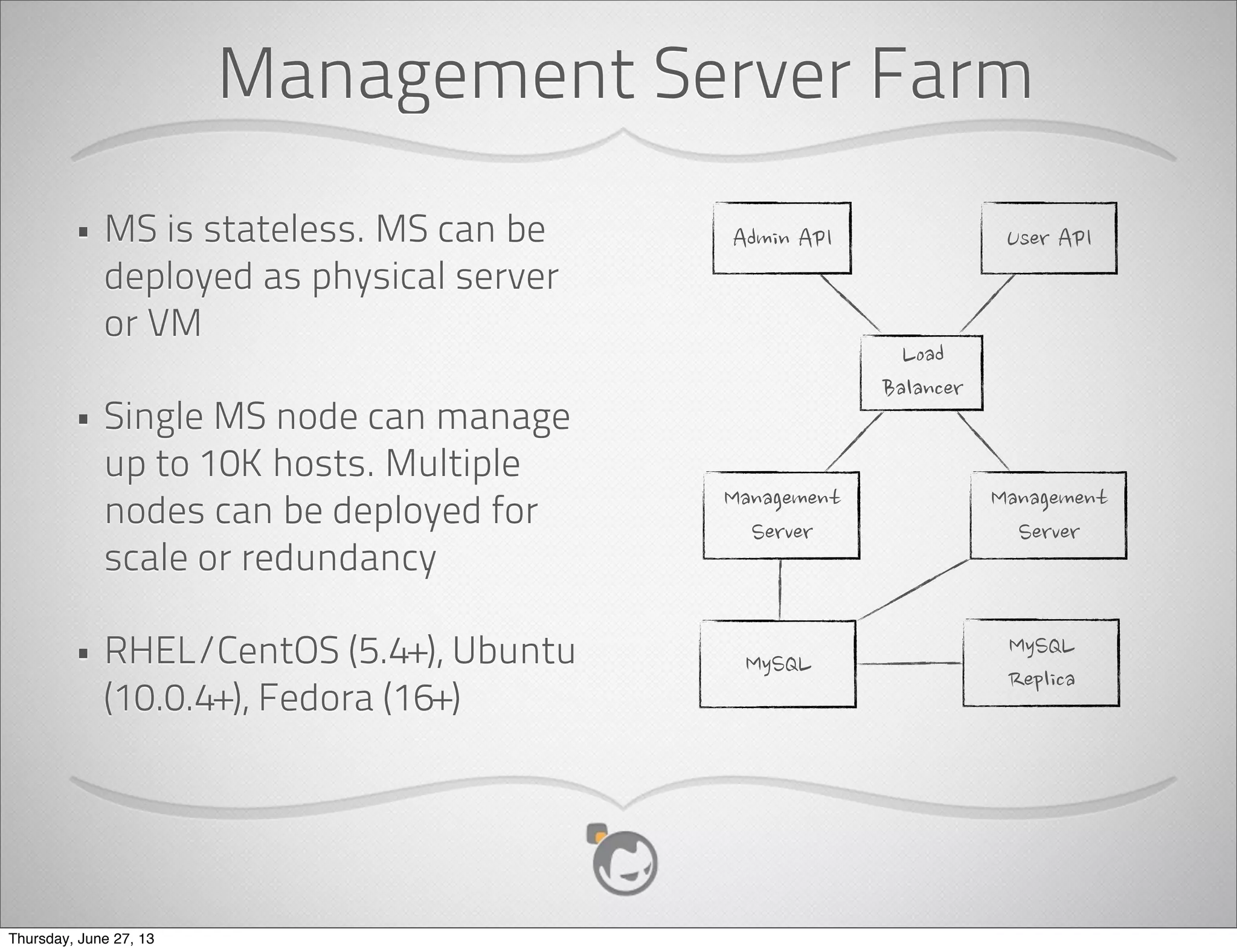 Apache CloudStack Users
Thursday, June 27, 13
 