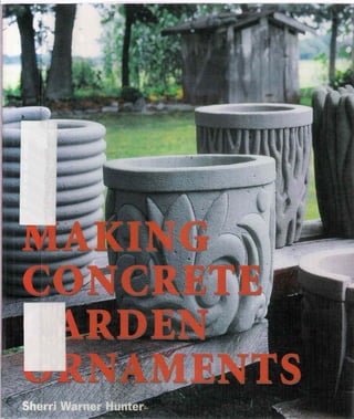 Making concrete garden ornaments