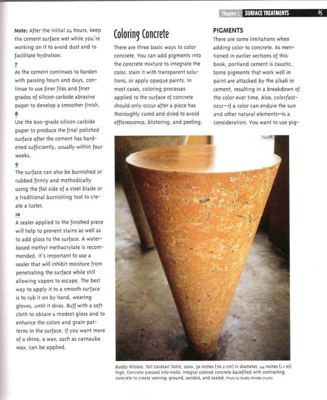 Making concrete garden ornaments