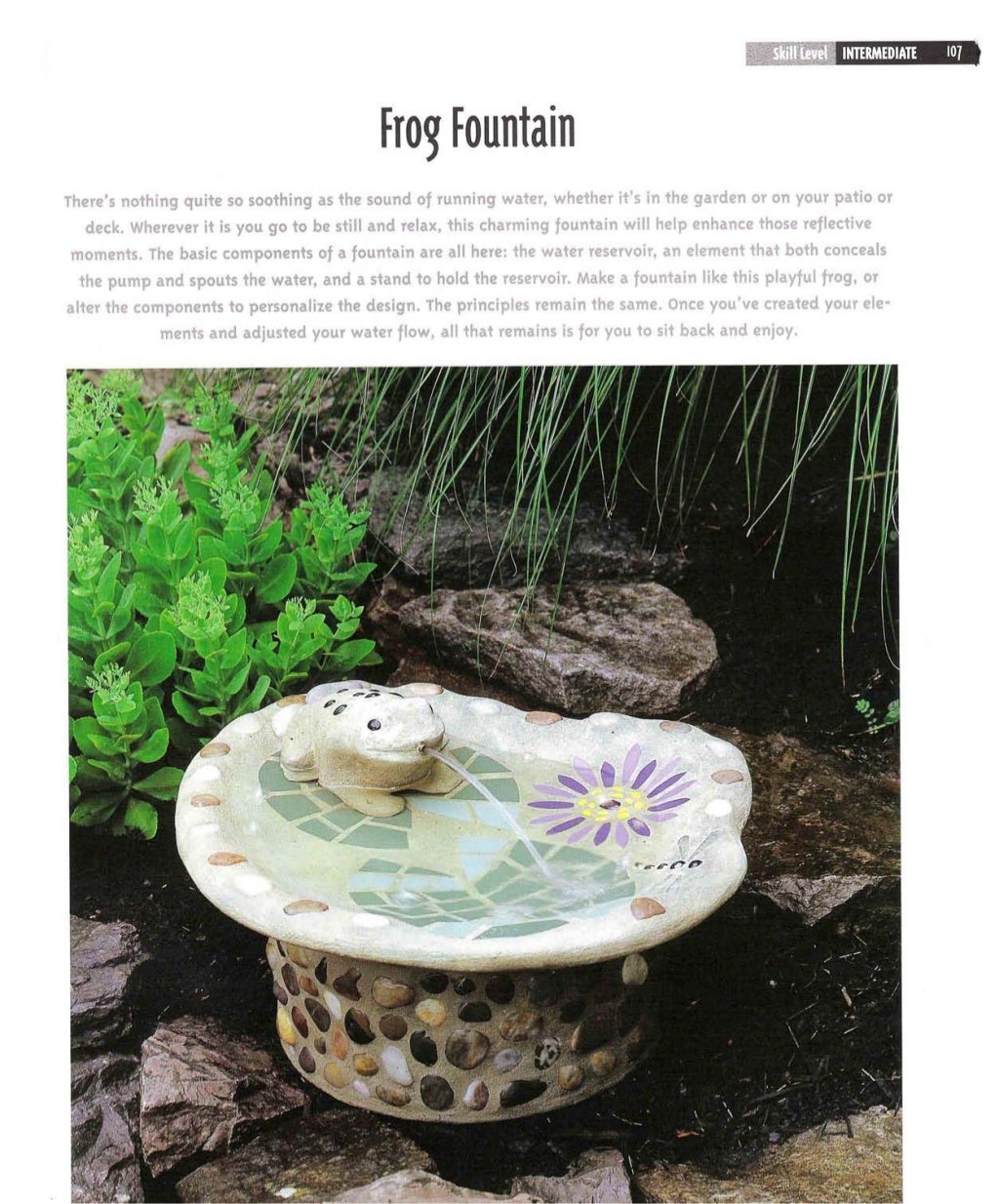 Making concrete garden ornaments