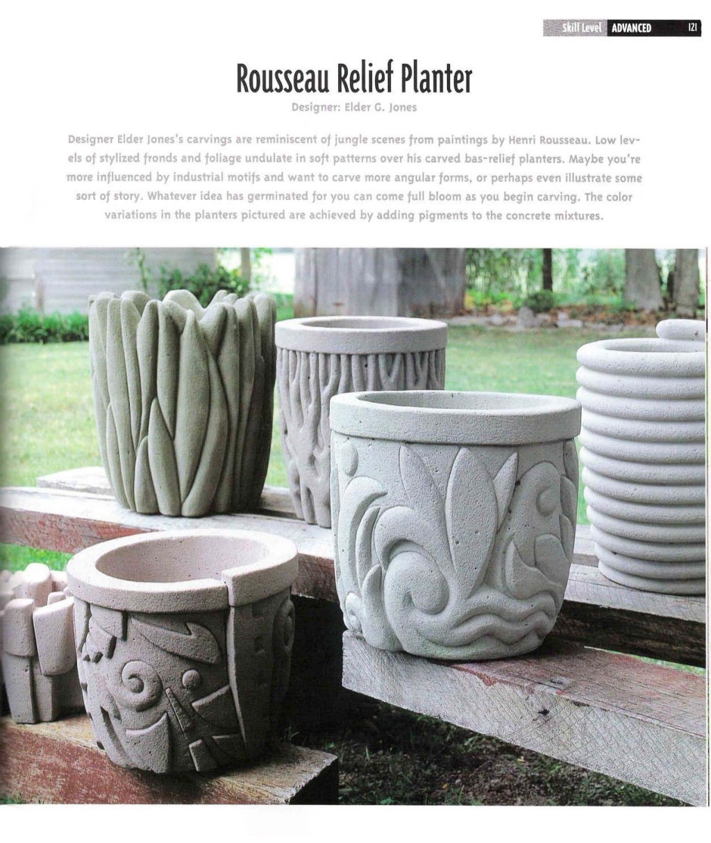 Making concrete garden ornaments