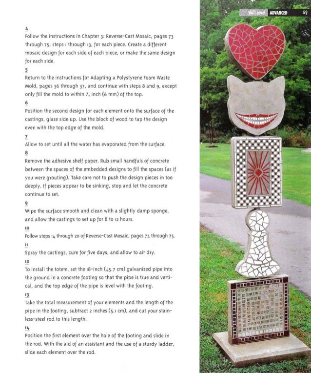 Making concrete garden ornaments