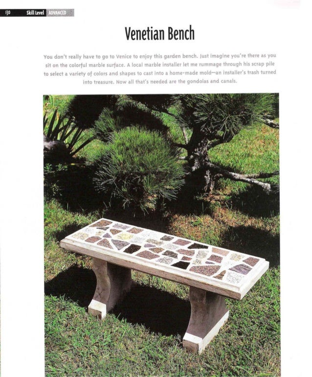 Making concrete garden ornaments