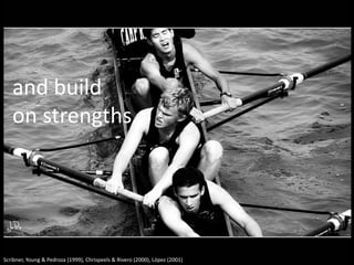 and build
   on strengths.




Scribner, Young & Pedroza (1999), Chrispeels & Rivero (2000), López (2001)
 