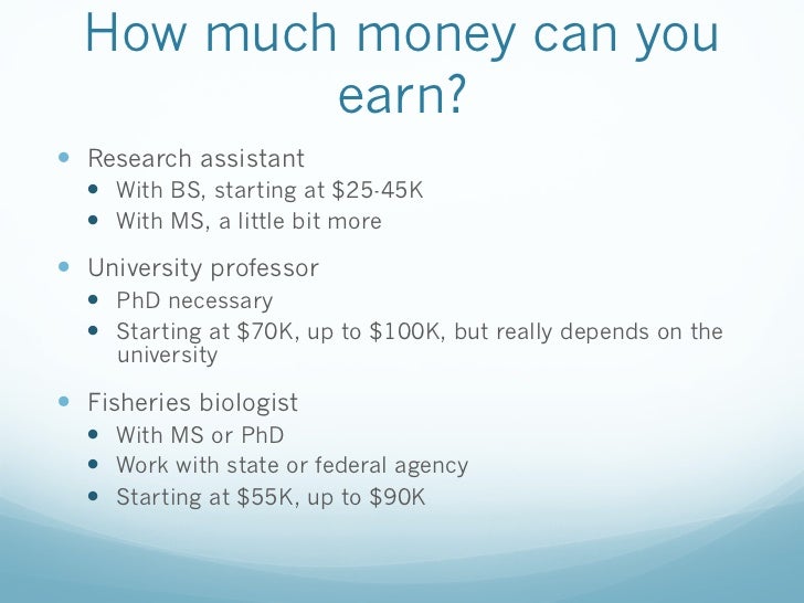 how much money does a marine biologist make with a phd