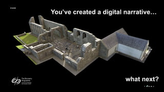You’ve created a digital narrative…
what next?
 