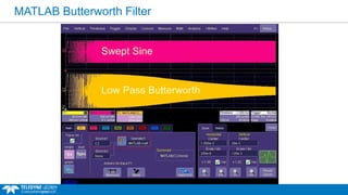 MATLAB Butterworth Filter
Swept Sine
Low Pass Butterworth
 