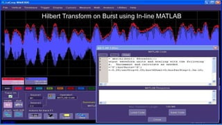 Hilbert Transform on Burst using In-line MATLAB
 