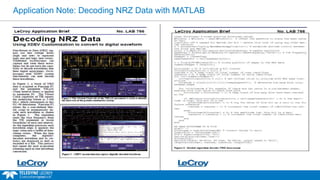 Application Note: Decoding NRZ Data with MATLAB
 