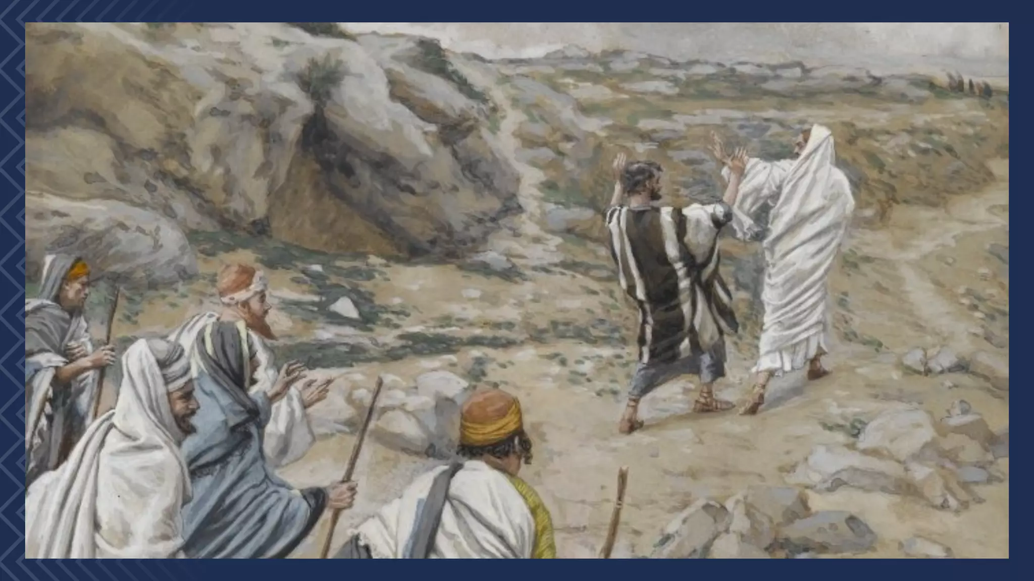 ✤ Jesus began to explain that he must go
to Jerusalem suffer, and be killed and on the
third day be raised to life.
✤ Peter took him aside and began to
rebuke him.
 