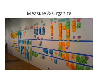 Measure & Organize 
 