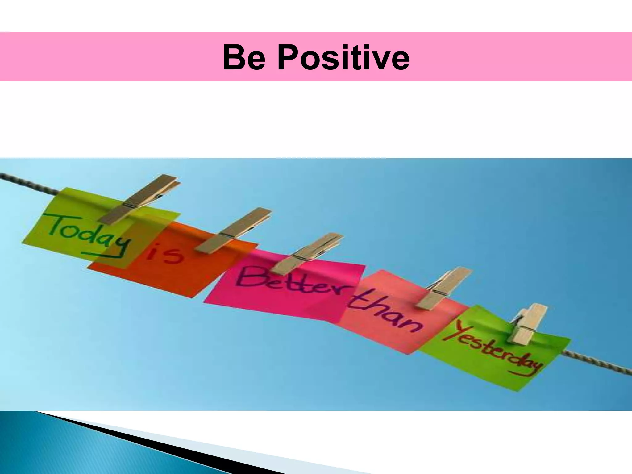 Be Positive
 