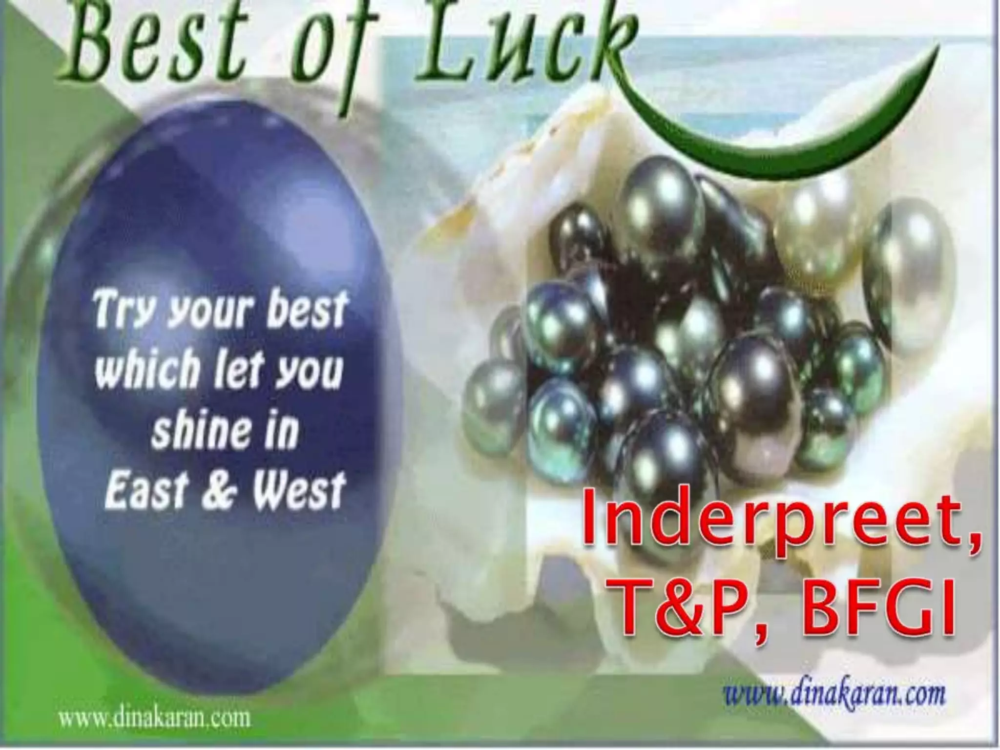 Making first impression