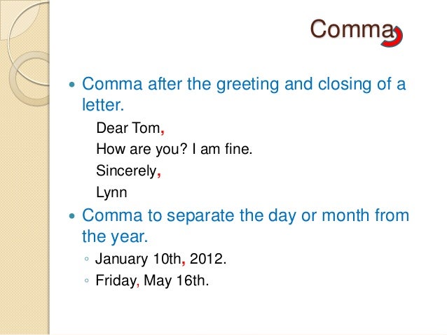 making first impression in business writing dl comma before a name