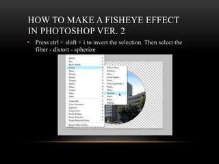 Making fish eye effect | PPTX
