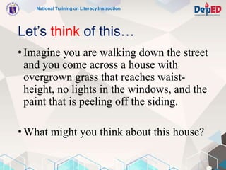 Let’s think of this…
•Imagine you are walking down the street
and you come across a house with
overgrown grass that reache...