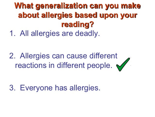 Generalization essay examples picture