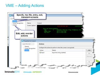 VME – Adding Actions  