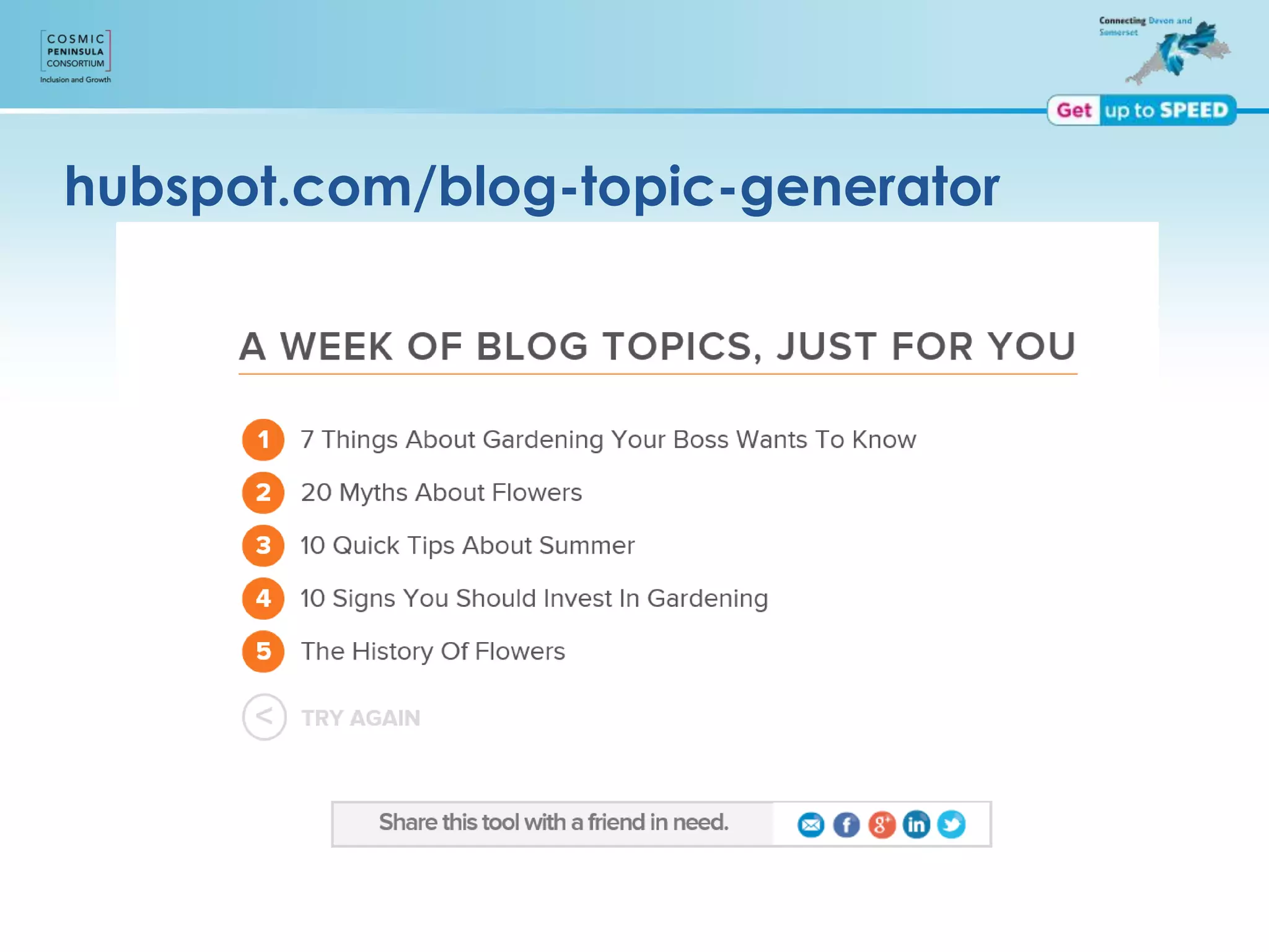 hubspot.com/blog-topic-generator
 
