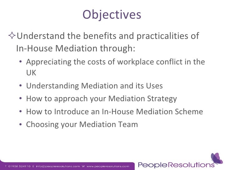Making In House Mediation Work For You