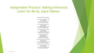Making Inferences | PPTX
