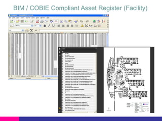 BIM / COBIE Compliant Asset Register (Facility)

 