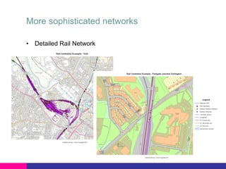 More sophisticated networks
• Detailed Rail Network

 
