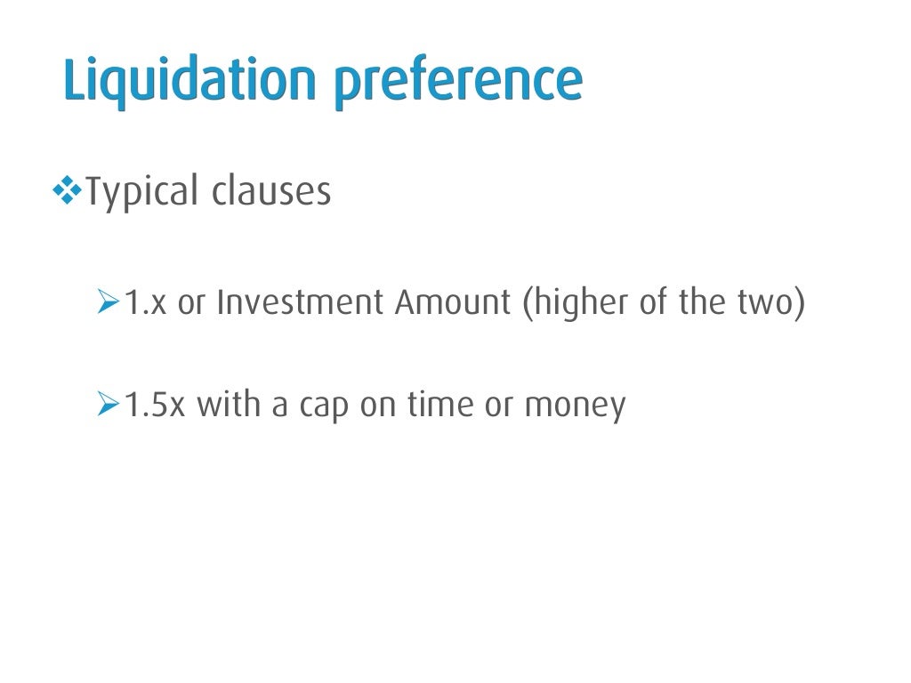 liquidation preference