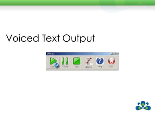Voiced Text Output 