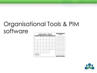 Organisational Tools & PIM software 