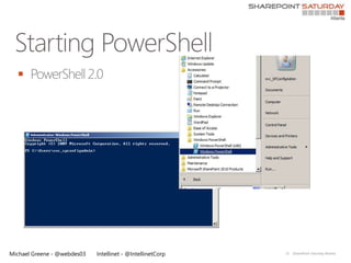 




Michael Greene - @webdes03   Intellinet - @IntellinetCorp   15   |SharePoint Saturday Atlanta
 