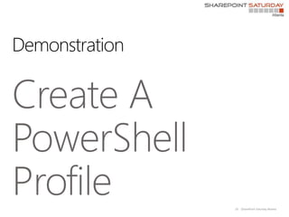 16   |SharePoint Saturday Atlanta
 
