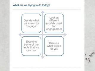 What are we trying to do today? 