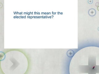 What might this mean for the elected representative? public-i.info/citizenscape 