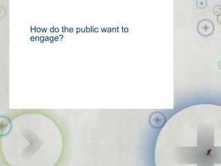 How do the public want to engage? public-i.info/citizenscape 