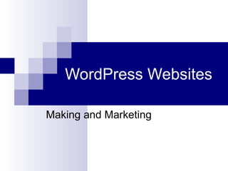 WordPress Websites
Making and Marketing

 