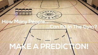 @MathletePearcewww.tapintoteenminds.com
…Can Fit In The Gym?
MAKE A PREDICTION!
How Many People…
 