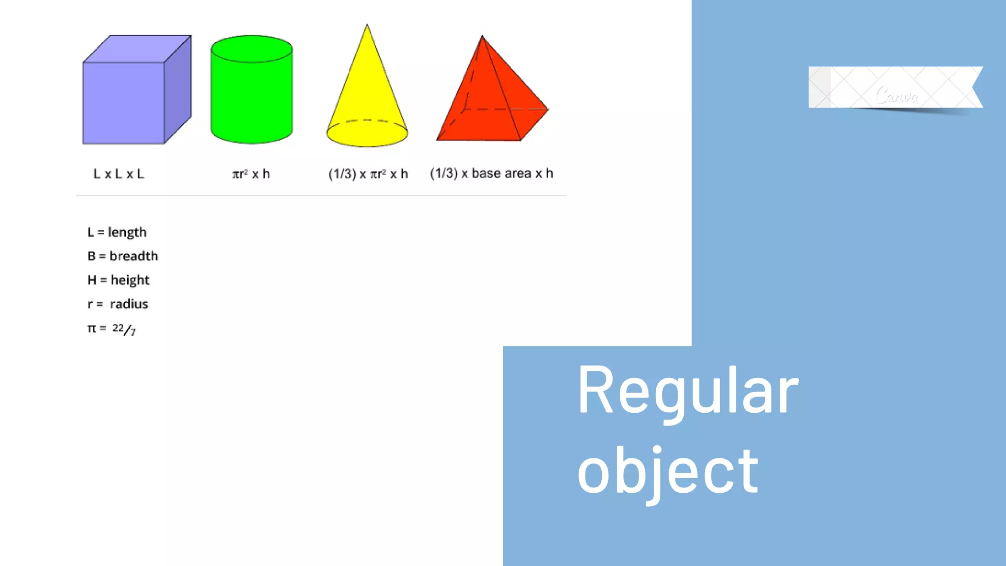 Regular
object
 