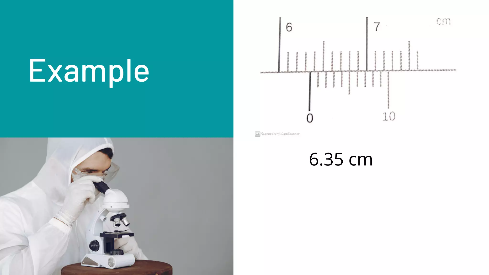Example
6.35 cm
 