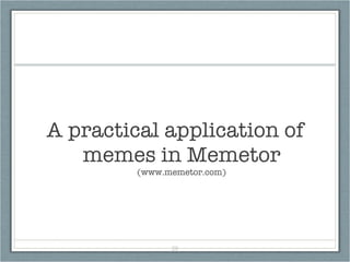 Øyvind Vada: Making Memetics a science | PPT