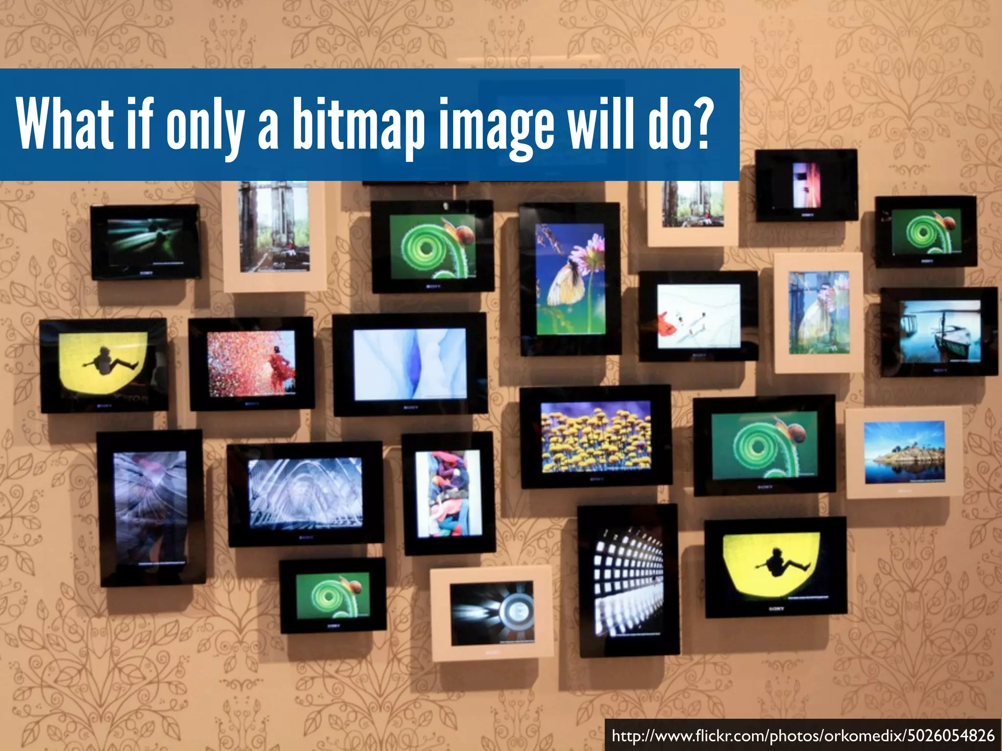 What if only a bitmap image will do?
http://www.ﬂickr.com/photos/orkomedix/5026054826
 