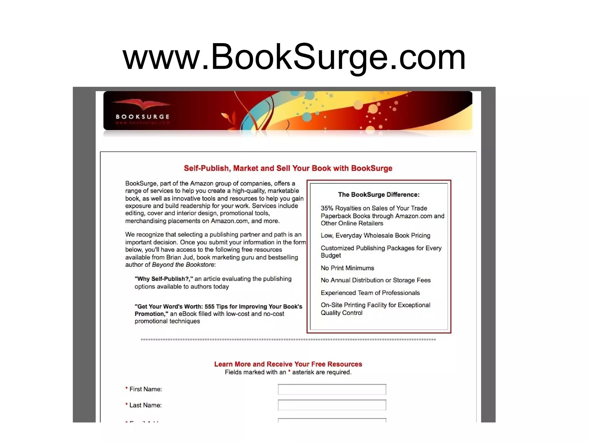 www.BookSurge.com 