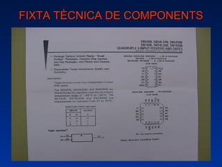 FIXTA TÈCNICA DE COMPONENTS 