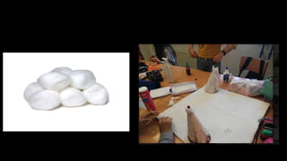 STEP 3:
In the mountains we puted cotton to simulate the snow
 