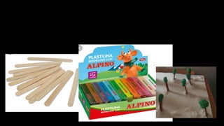 STEP 4:
We puted sticks and we break It in half.We put clay above them to form trees
 