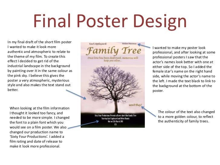 making a family tree poster